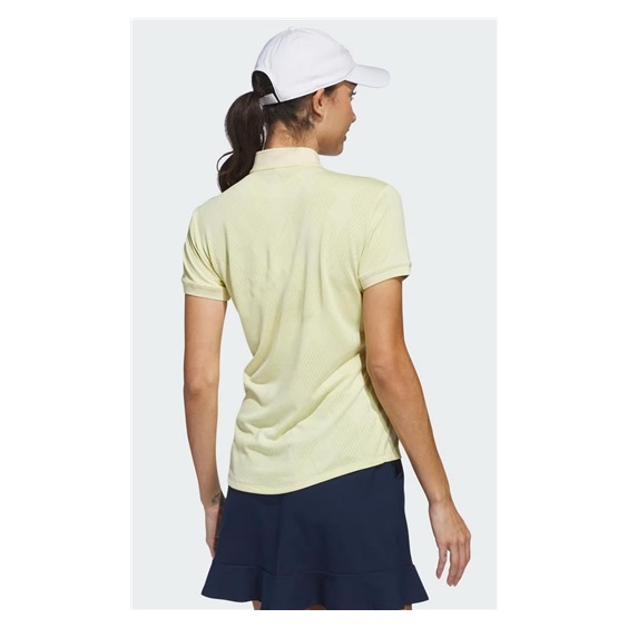 Adidas Ultimate365 Diamond Jacquard dámské polo, powder yellow