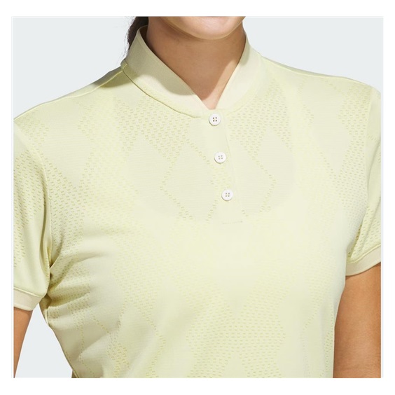 Adidas Ultimate365 Diamond Jacquard dámské polo, powder yellow
