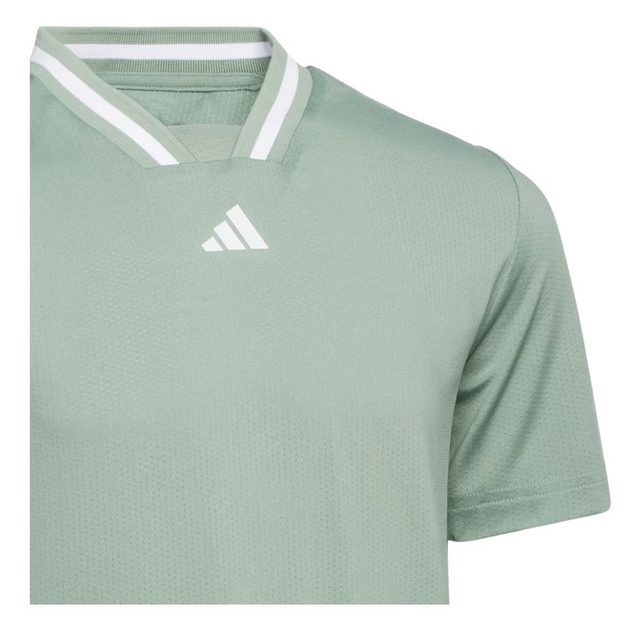 Adidas Collar dětské polo, silver green
