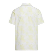 Adidas Printed Scripted dětské polo, bílo/žluté