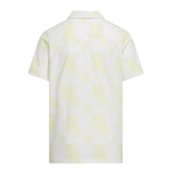 Adidas Printed Scripted dětské polo, bílo/žluté