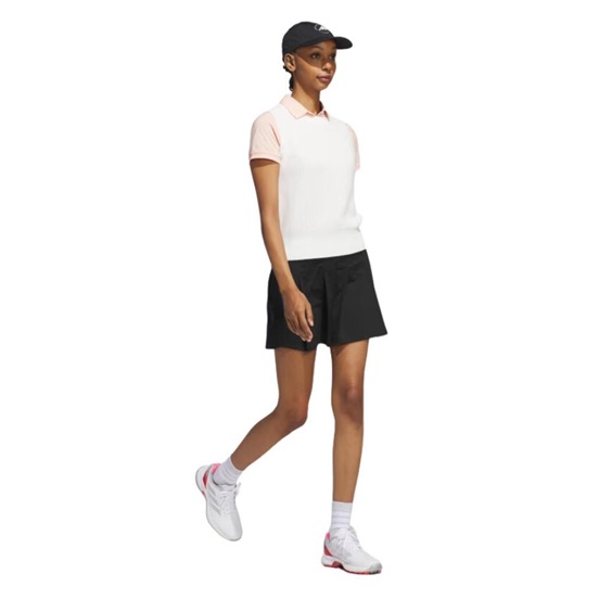 Adidas Ultimate365 Tour Twistknit dámské polo, powder coral