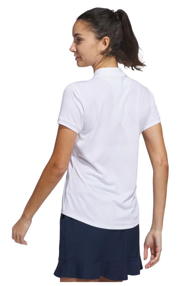 Adidas Ultimate365 Diamond Jacquard dámské polo, bílé