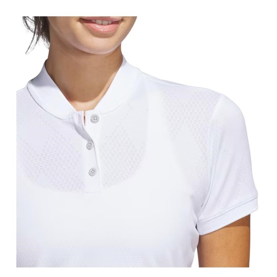 Adidas Ultimate365 Diamond Jacquard dámské polo, bílé