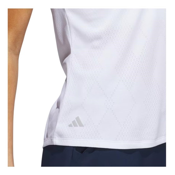 Adidas Ultimate365 Diamond Jacquard dámské polo, bílé