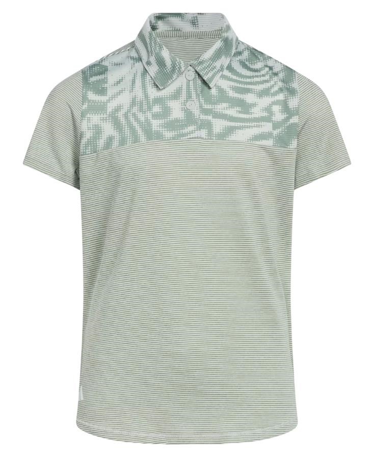 Adidas Ottoman Printed dětské polo, wonder silver/silver green