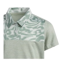 Adidas Ottoman Printed dětské polo, wonder silver/silver green