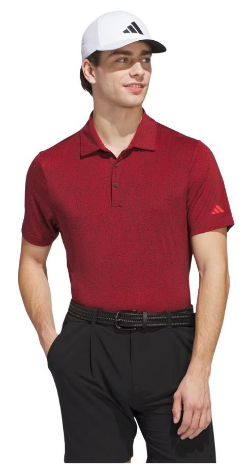 Adidas Ultimate365 Mini Bunker pánské polo, aurora ruby