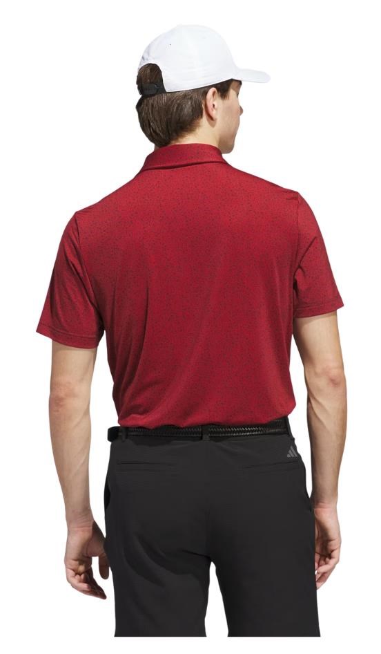 Adidas Ultimate365 Mini Bunker pánské polo, aurora ruby