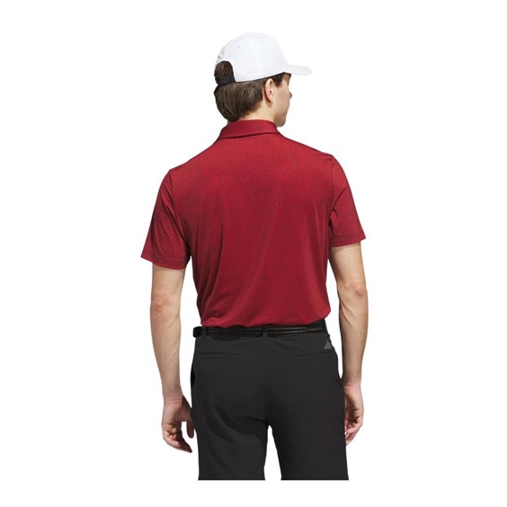 Adidas Ultimate365 Mini Bunker pánské polo, aurora ruby