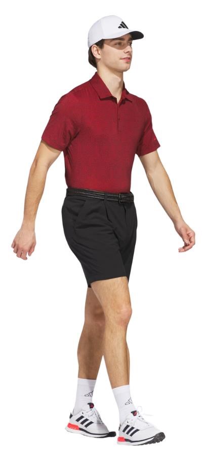 Adidas Ultimate365 Mini Bunker pánské polo, aurora ruby