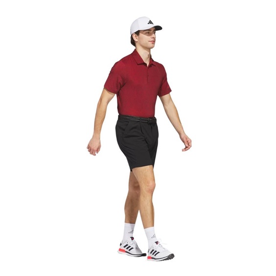 Adidas Ultimate365 Mini Bunker pánské polo, aurora ruby