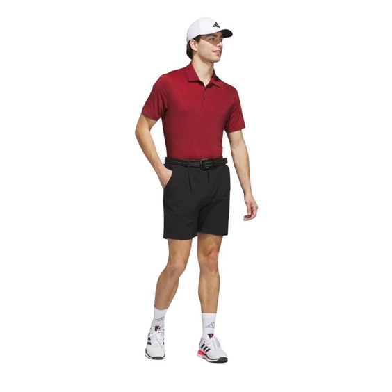 Adidas Ultimate365 Mini Bunker pánské polo, aurora ruby