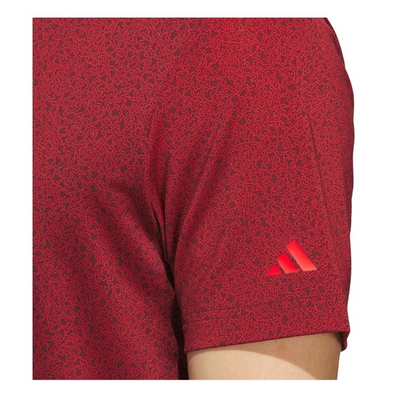 Adidas Ultimate365 Mini Bunker pánské polo, aurora ruby