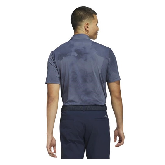 Adidas Tour Printed Mesh pánské polo, collegiate navy/preloved ink