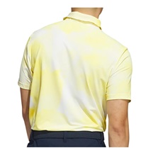 Adidas Ultimate365 Tour Printed pánské polo, bílo/žluté
