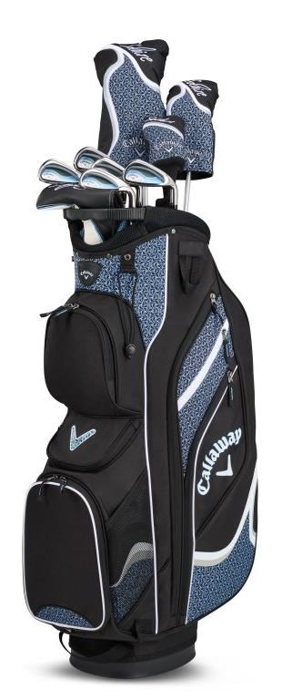 Callaway Solaire 10PC dámský golfový set, modrý