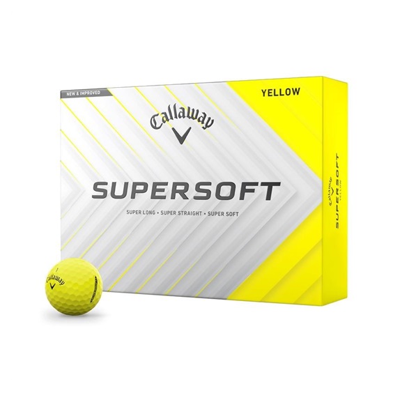 Callaway Supersoft golfové míčky, žluté