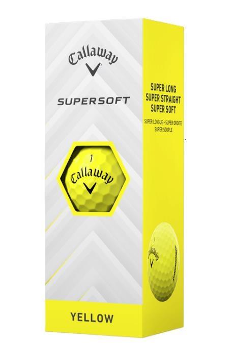 Callaway Supersoft golfové míčky, žluté
