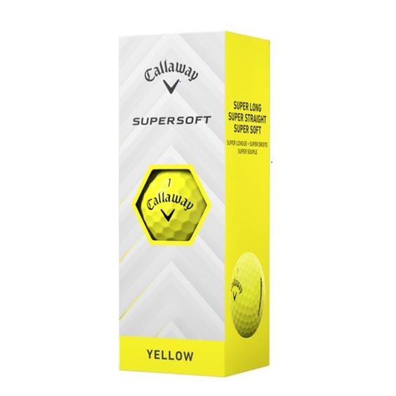 Callaway Supersoft golfové míčky, žluté