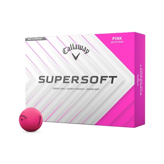 Callaway Supersoft golfové míčky, růžové