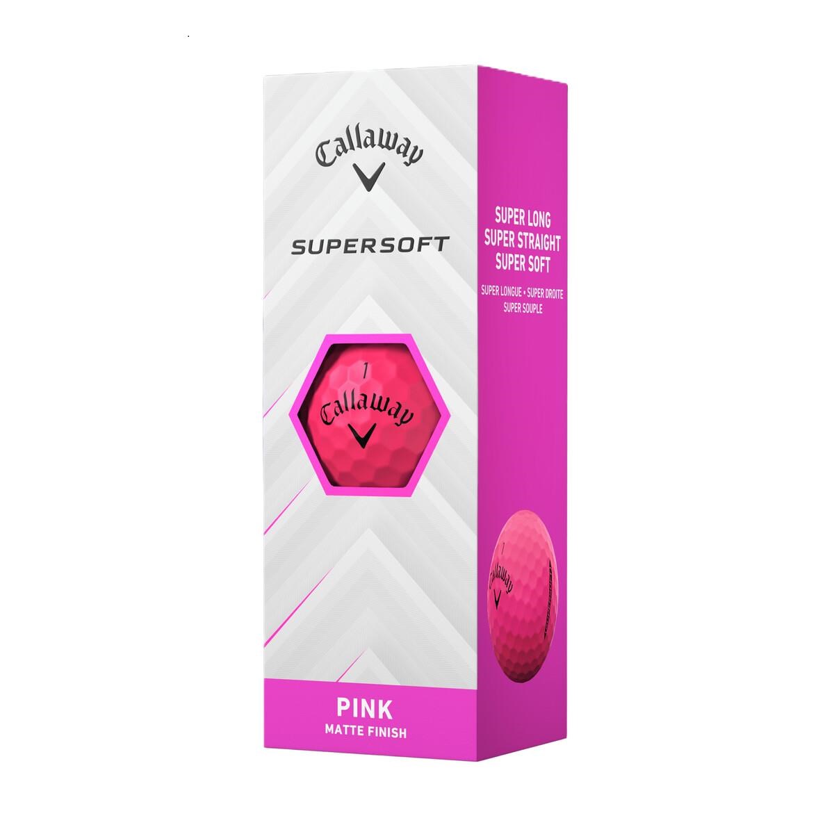 Callaway Supersoft golfové míčky, růžové