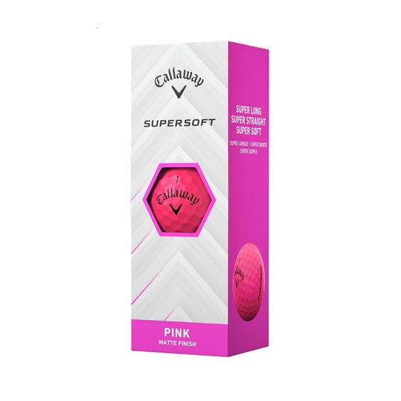 Callaway Supersoft golfové míčky, růžové