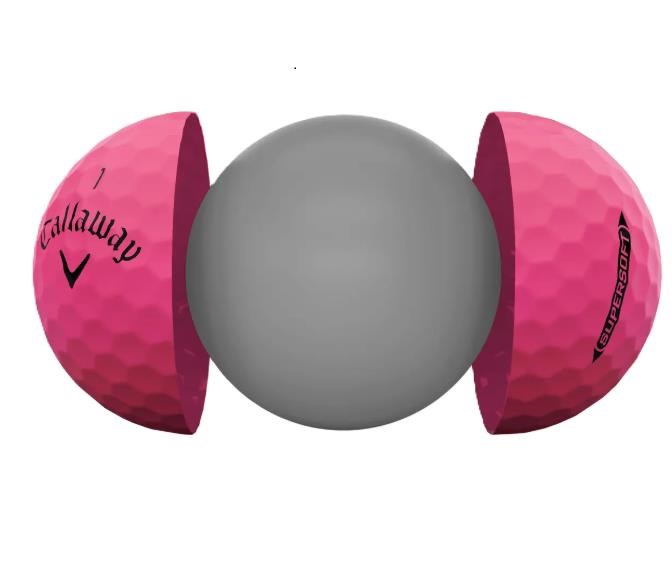 Callaway Supersoft golfové míčky, růžové
