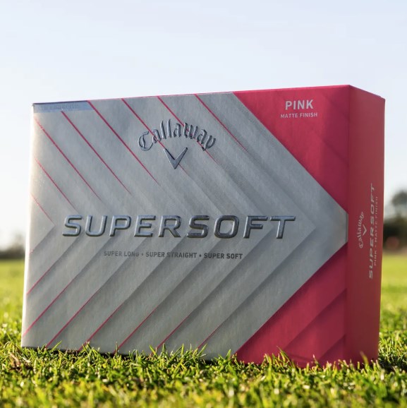 Callaway Supersoft golfové míčky, růžové