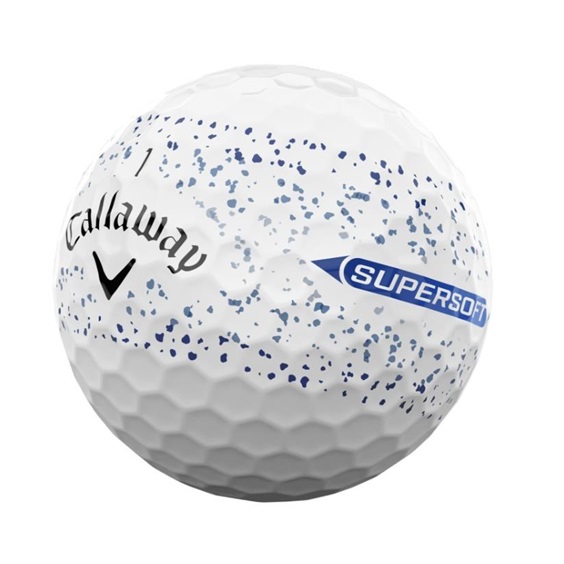 Callaway Supersoft Splatter 360 Blue golfové míčky