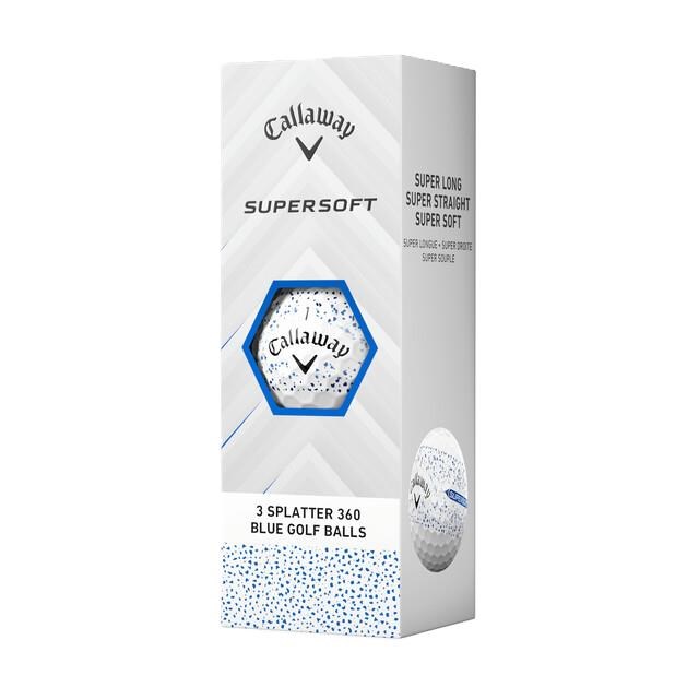 Callaway Supersoft Splatter 360 Blue golfové míčky