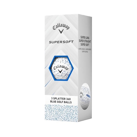 Callaway Supersoft Splatter 360 Blue golfové míčky
