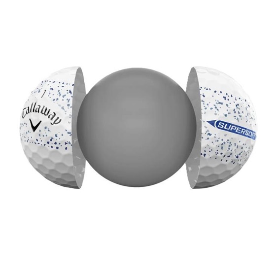 Callaway Supersoft Splatter 360 Blue golfové míčky