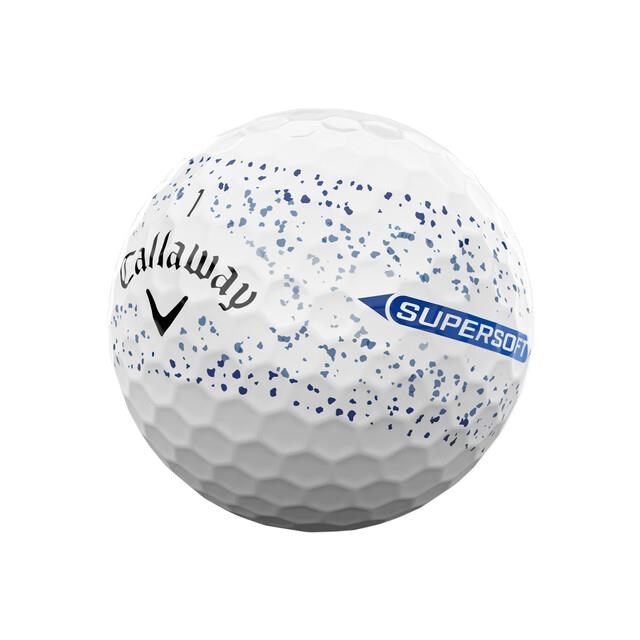 Callaway Supersoft Splatter 360 Blue golfové míčky