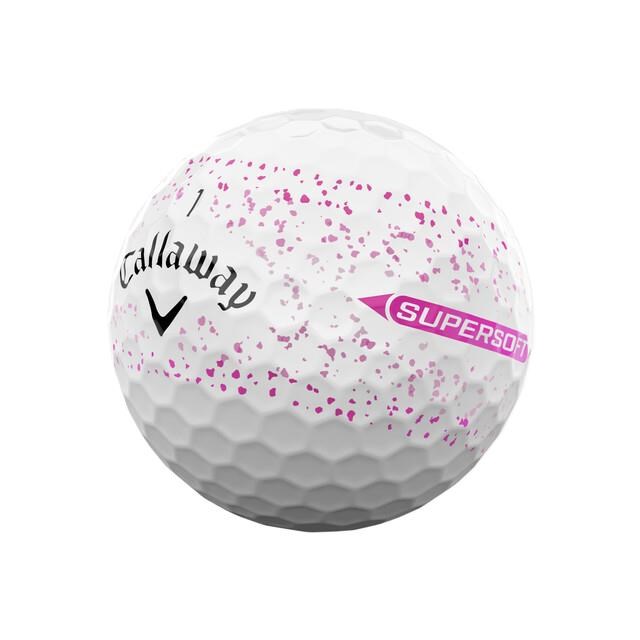 Callaway Supersoft Splatter 360 Pink golfové míčky