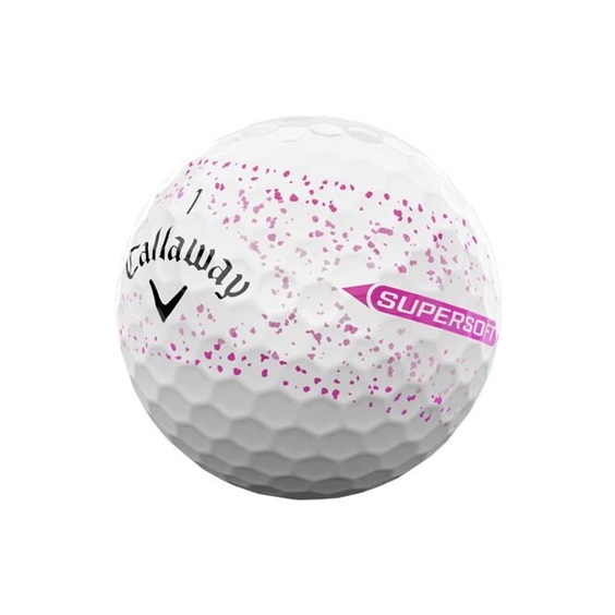 Callaway Supersoft Splatter 360 Pink golfové míčky