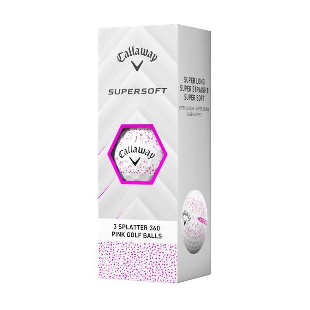Callaway Supersoft Splatter 360 Pink golfové míčky