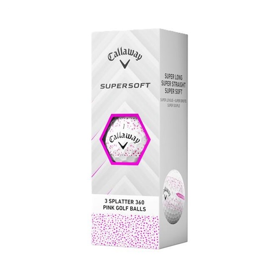 Callaway Supersoft Splatter 360 Pink golfové míčky
