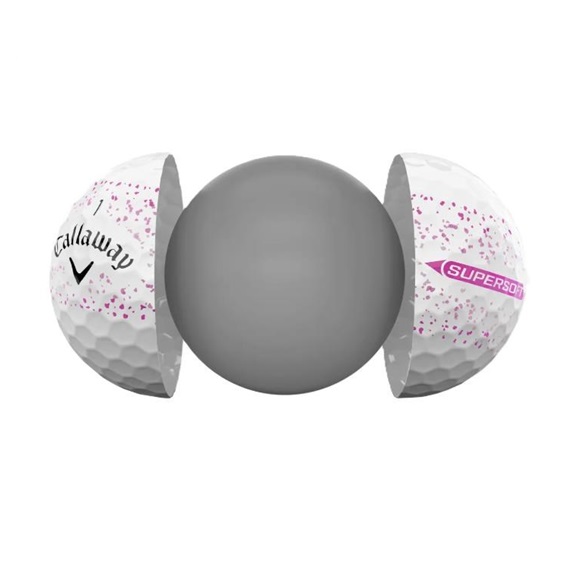 Callaway Supersoft Splatter 360 Pink golfové míčky