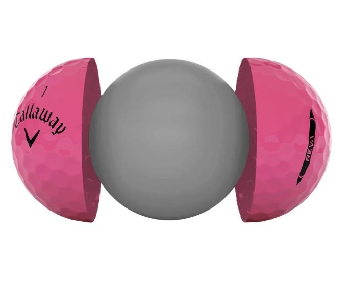 Callaway REVA golfové míčky, růžové