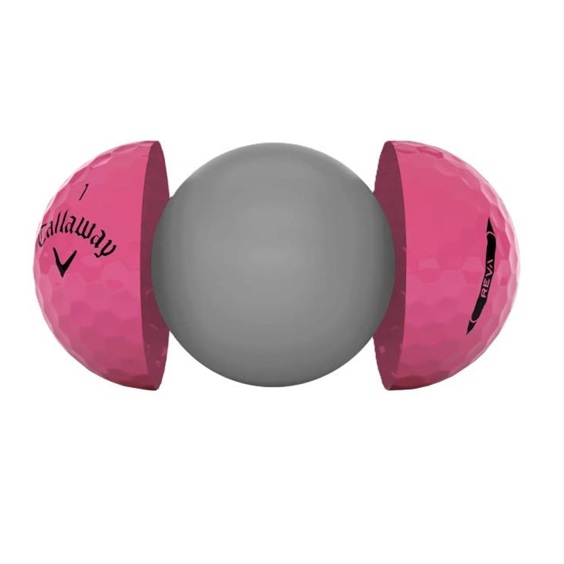 Callaway REVA golfové míčky, růžové