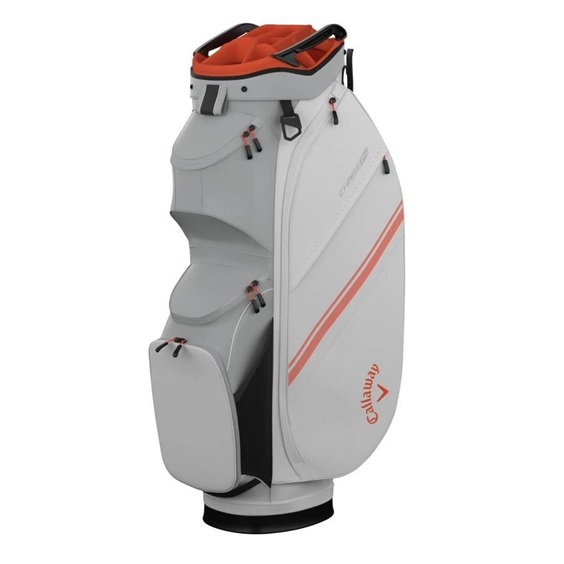 Callaway Chase 14 cart bag, bílo/stříbrno/oranžový