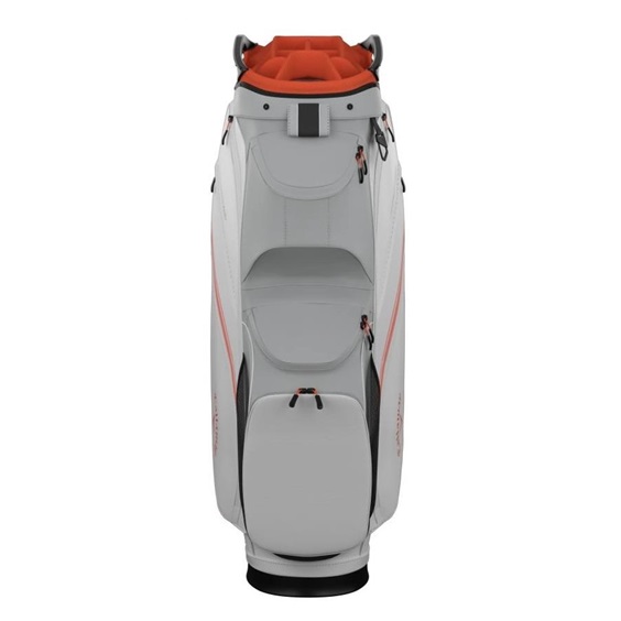 Callaway Chase 14 cart bag, bílo/stříbrno/oranžový