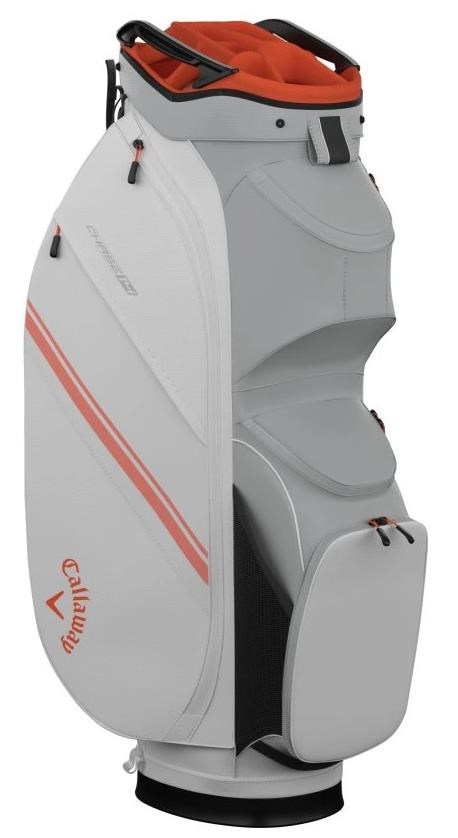 Callaway Chase 14 cart bag, bílo/stříbrno/oranžový