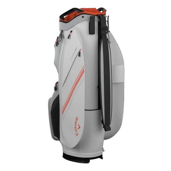 Callaway Chase 14 cart bag, bílo/stříbrno/oranžový
