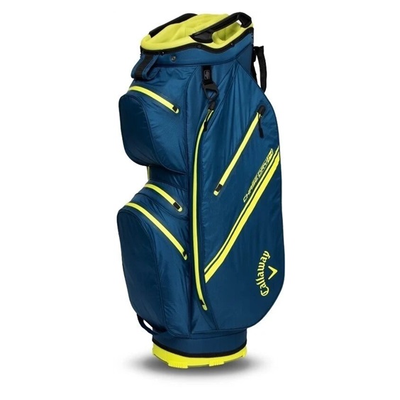 Callaway Chase Dry 14 cart bag, navy/flo/yellow