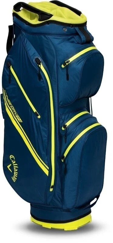 Callaway Chase Dry 14 cart bag, navy/flo/yellow