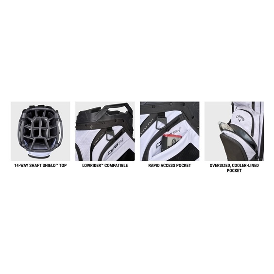 Callaway ORG 14 HD cart bag no logo, tmavě modrý