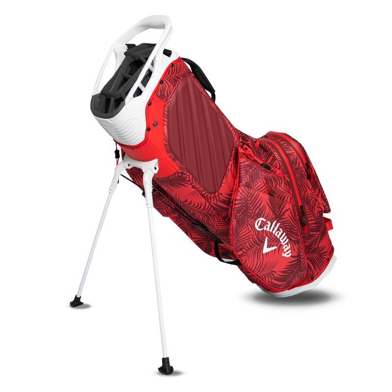 Callaway Fairway 14HD stand bag, red palms/light grey