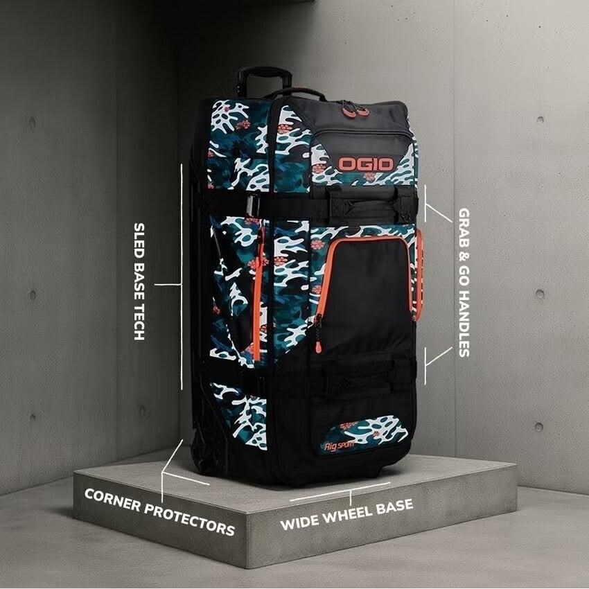 Ogio Rig 9800 cestovní taška na kolečkách, wave camo, 120L